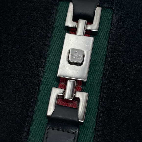 Vintage Gucci Jackie Suede Leather Sherry striped double sided compact wallet - Picture 15 of 15